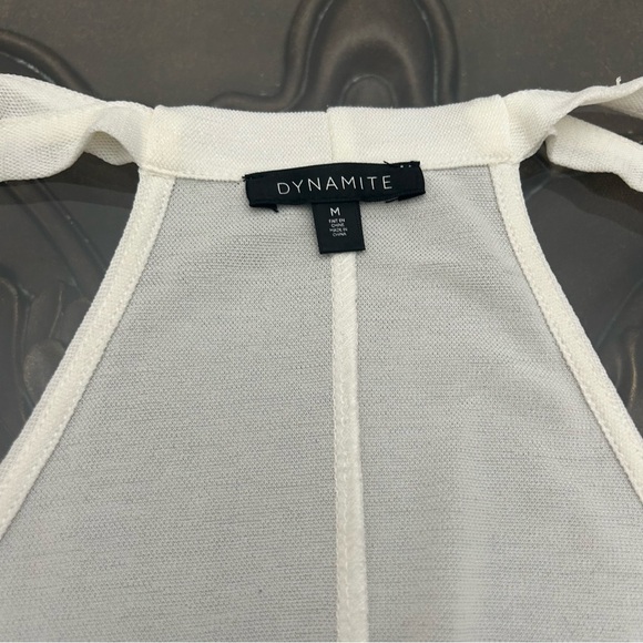 ➕➕Dynamite tank with grommet design. Ivory. Size med - Picture 4 of 6